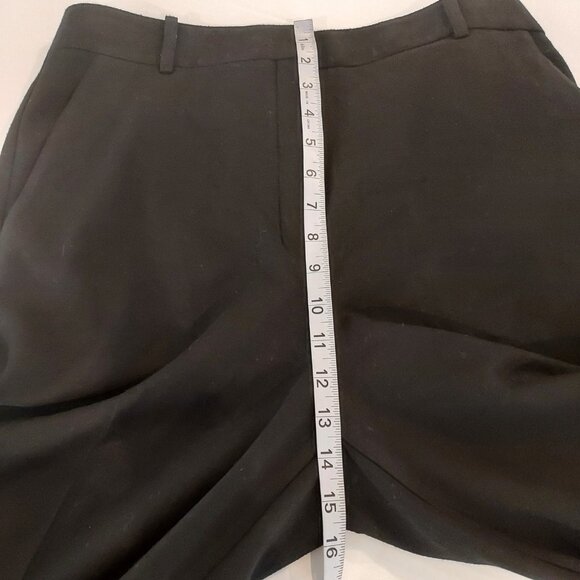 Theory High Waisted Wide Leg Black Pants Size 12 - Picture 3 of 14